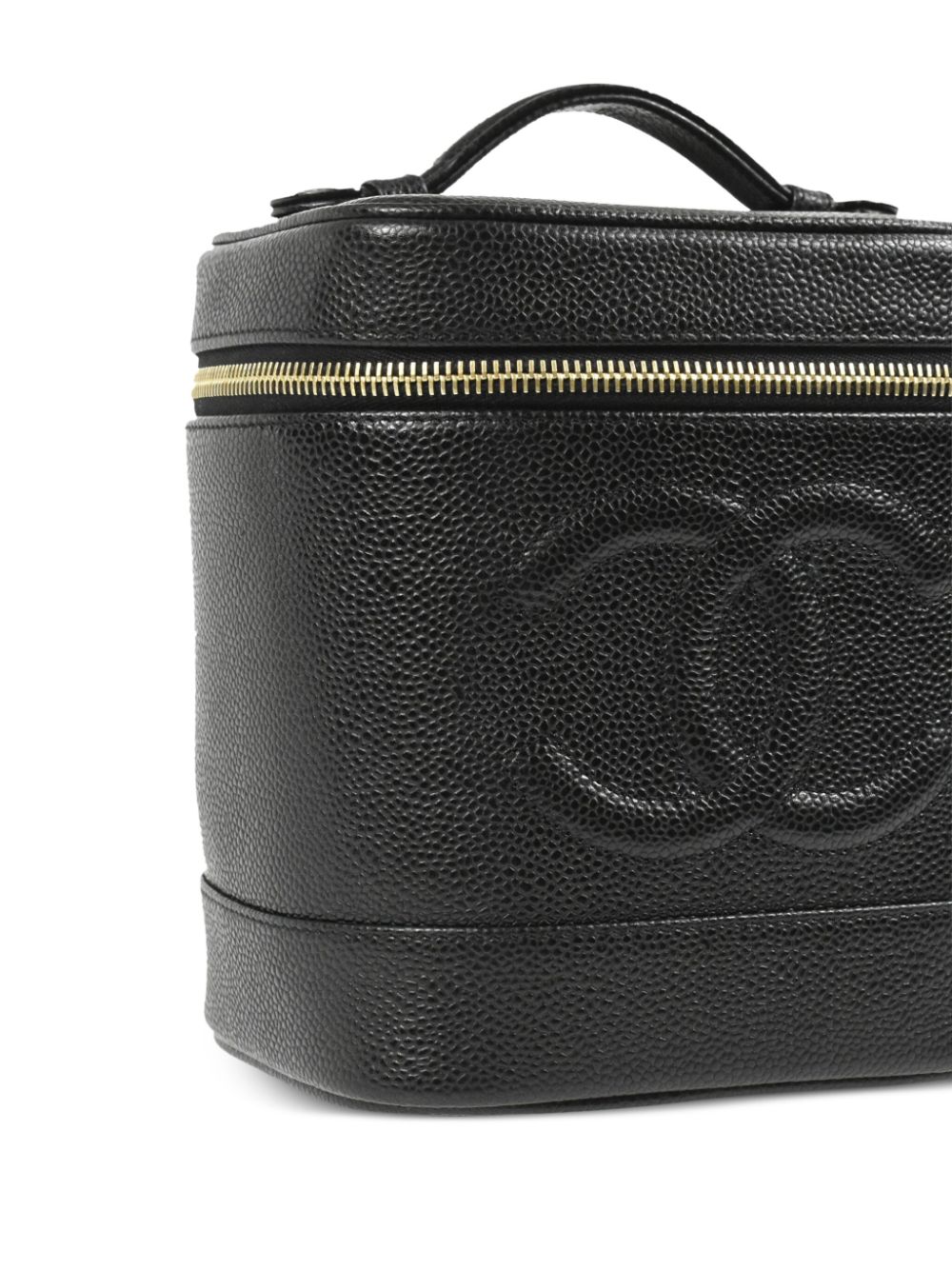 CHANEL 2002 CC stitch vanity handbag Women