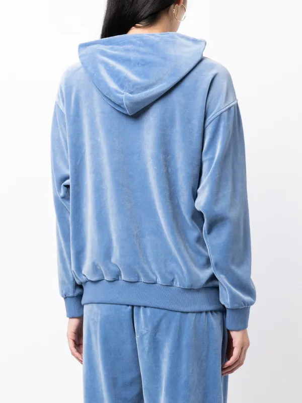 Blue velvet shop hoodie