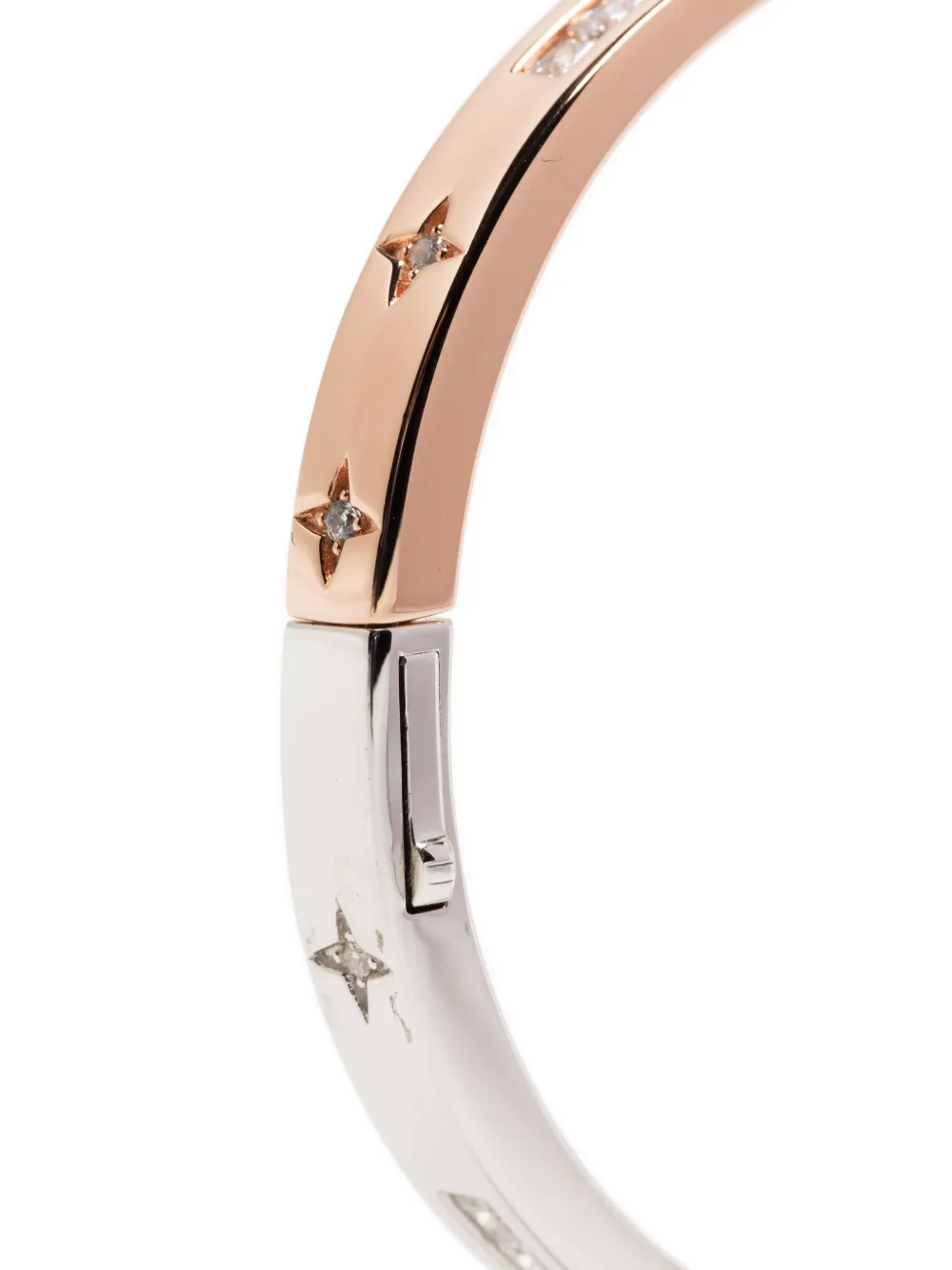 Apm Monaco Toi Moi Morse Code Bangle In Silver