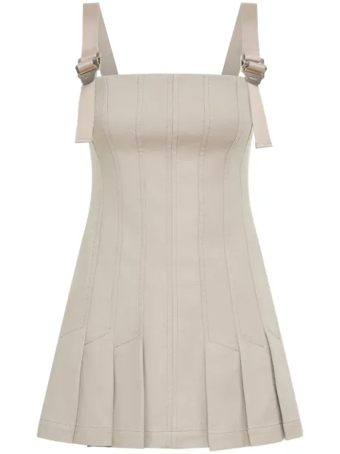 Dion Lee buckle-detail pleated minidress