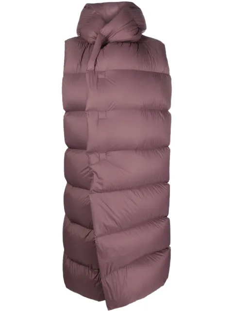 Rick Owens quilted hooded gilet