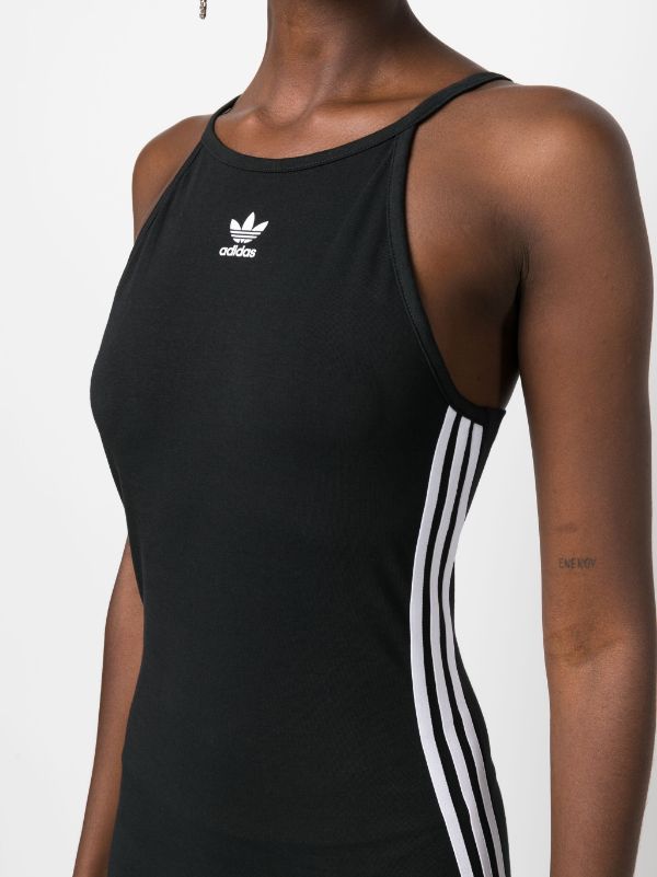 Adidas logo embroidered Sleeveless Dress Black FARFETCH CA