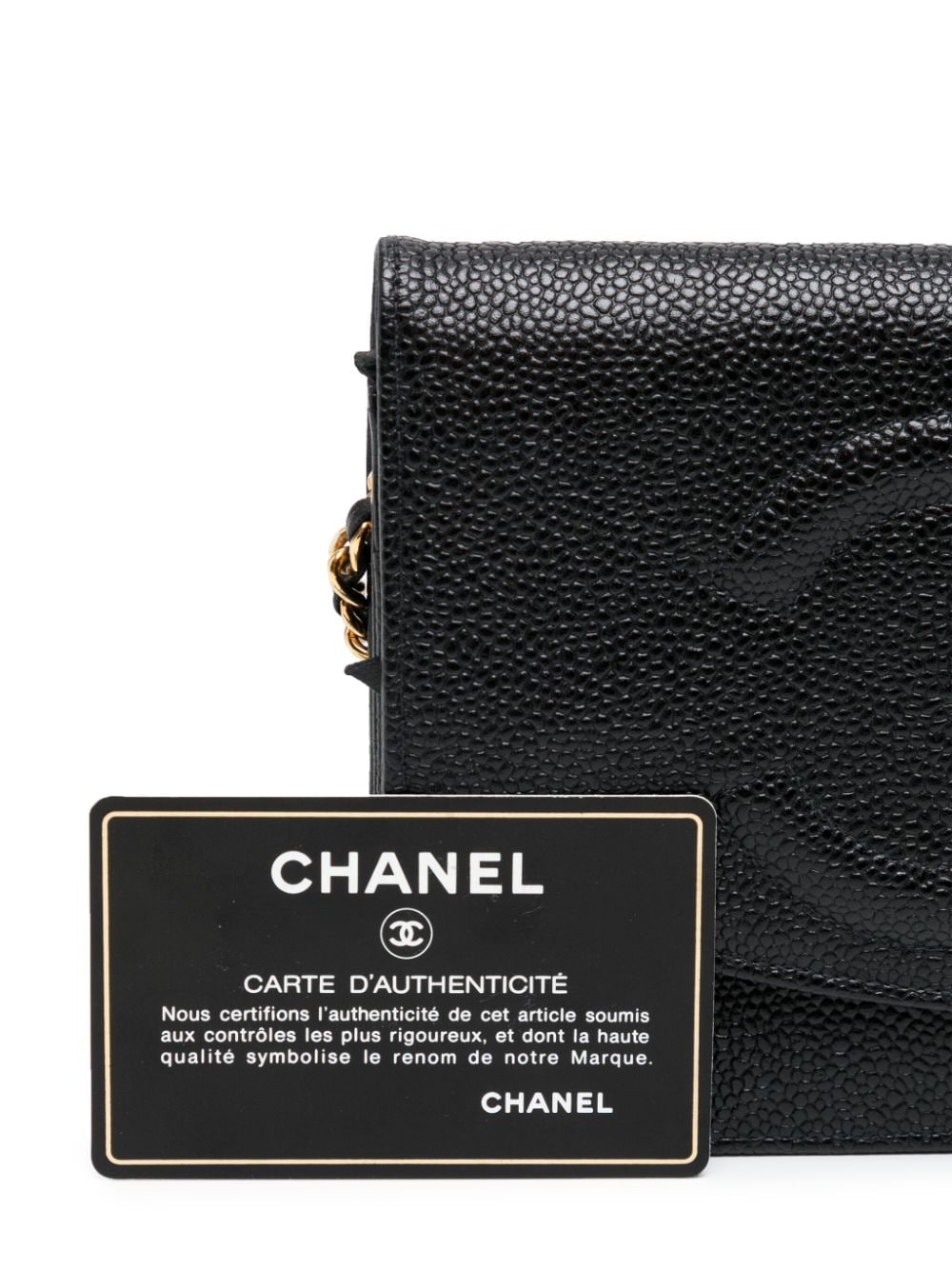 CHANEL Pre-Owned 1998 CC Stitch Flap wallet-on-chain - Farfetch