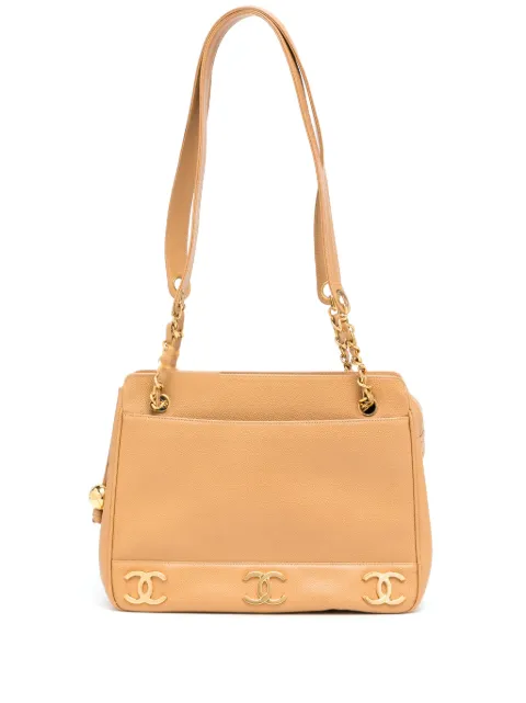 CHANEL 1995 Triple CC zipped shoulder bag Women