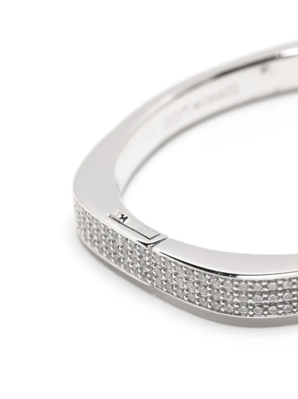 APM Monaco シルバーブレスレット BONHEURモールスコードバングル - シルバー | APM Monaco