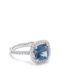 APM Monaco Pavé square ring - Silver