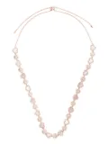 APM Monaco Heart & Dot crystal-embellished necklace - Pink