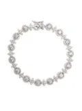 APM Monaco Météorites & Circles pavé bracelet - Silver
