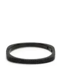 APM Monaco logo-engraved embellished bracelet - Black