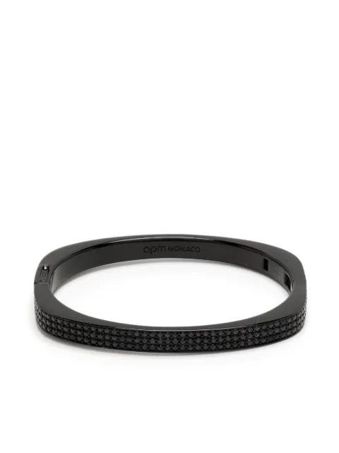 APM Monaco logo-engraved embellished bracelet