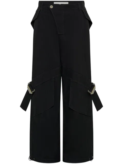 Dion Lee straight-leg organic cotton blend trousers