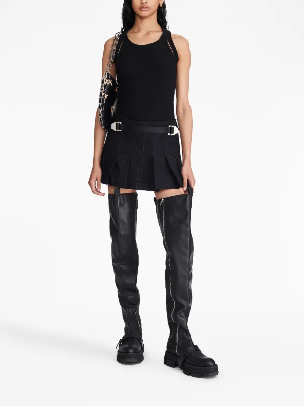 【関税込み】Dion Lee ブラック コットン ミニスカート Dion Lee ミニスカート | ブラック | FARFETCH JP