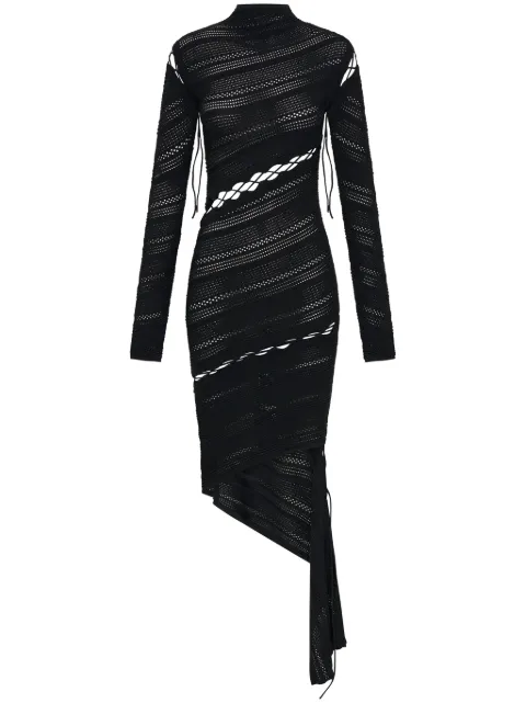 Dion Lee Vestido assimétrico Coiling