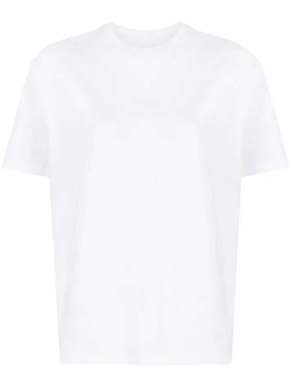 Shop Armarium Round-neck Cotton T-shirt In White