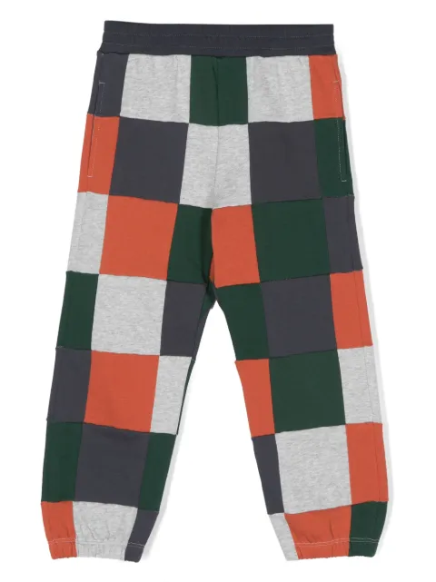 Stella McCartney Kids checked organic cotton track pants