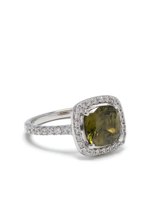 APM Monaco square-shape half-pavé ring