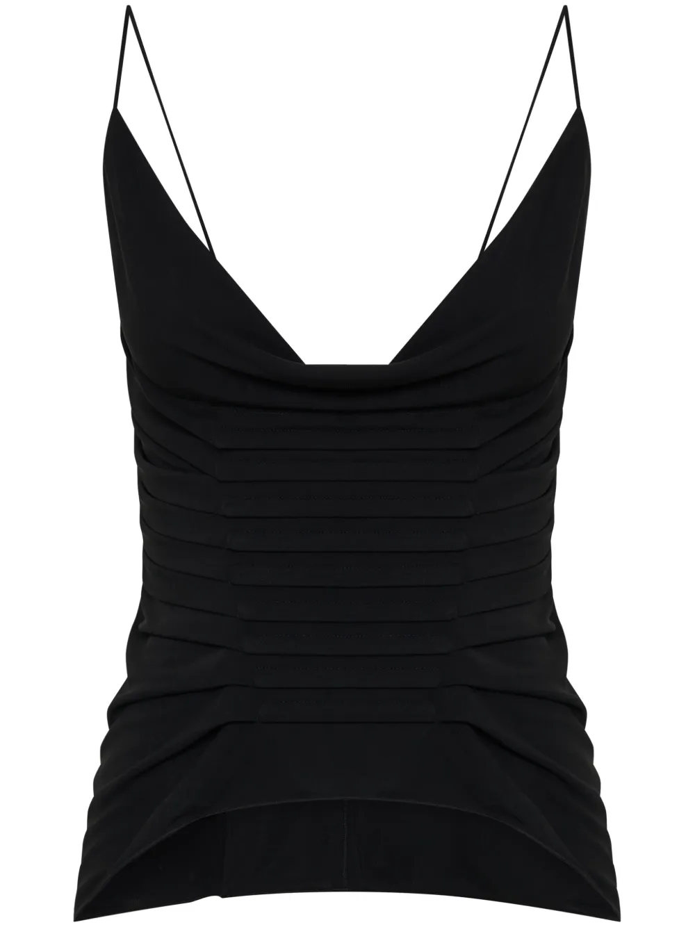 Shop Dion Lee Ventral Boned Tank Top In Black