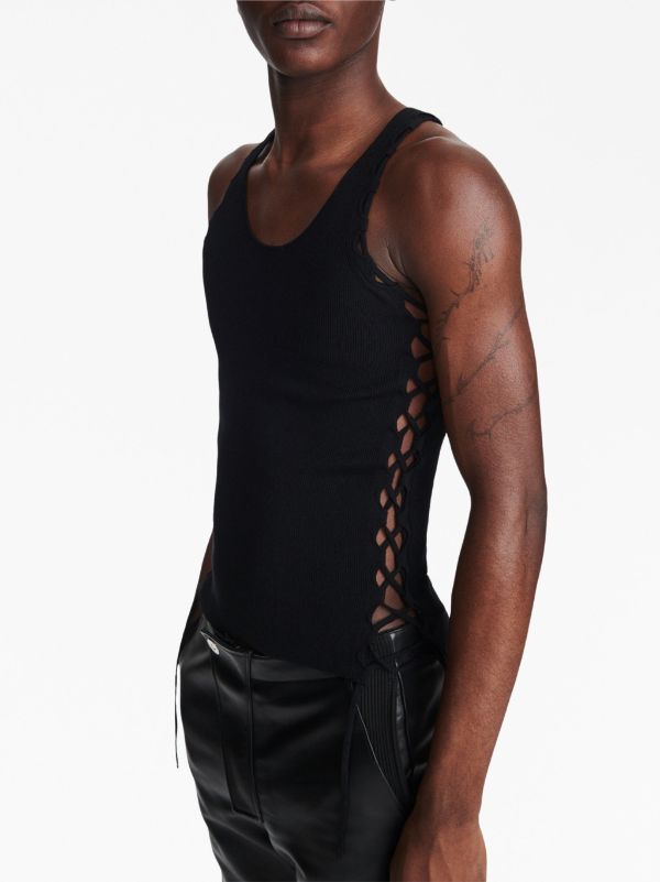 Dion Lee ribbed-knit Sheer Tank Top - Farfetch