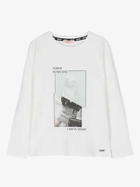 Liu Jo Kids playera con fotografía estampada
