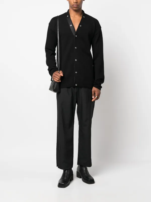 Rick Owens デコラティブボタン カーディガン | ブラック | FARFETCH JP