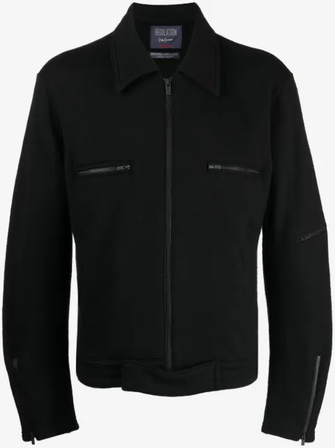 Yohji Yamamoto zip-up wool shirt jacket