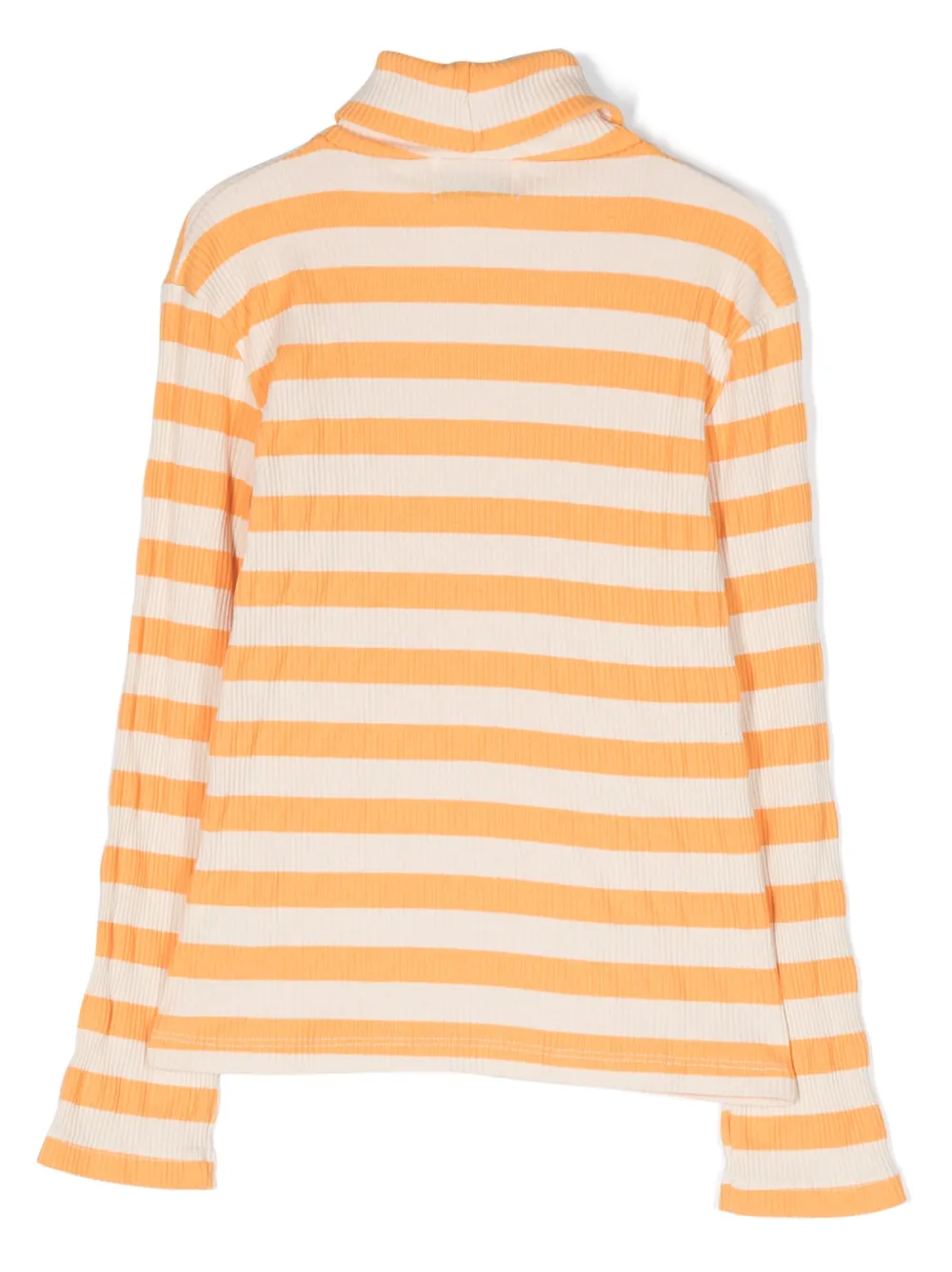 Bobo Choses logo-print striped jumper - Beige