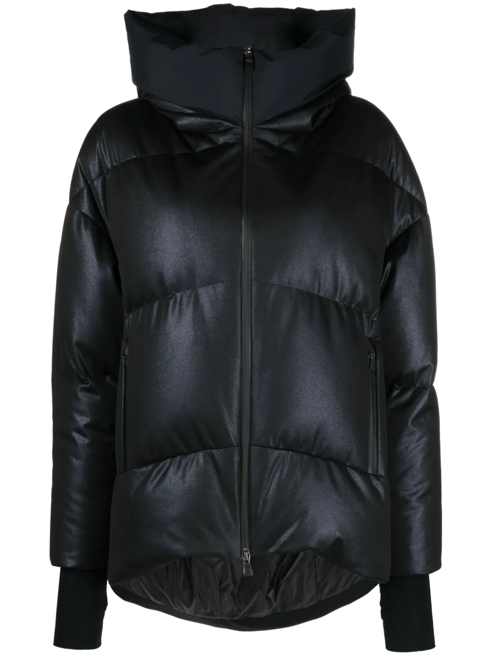Herno フーデッド ダウンコート - ブルー Herno フーデッド ダウンコート - ブルー
