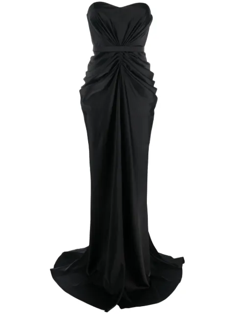 Ana Radu ruched strapless gown