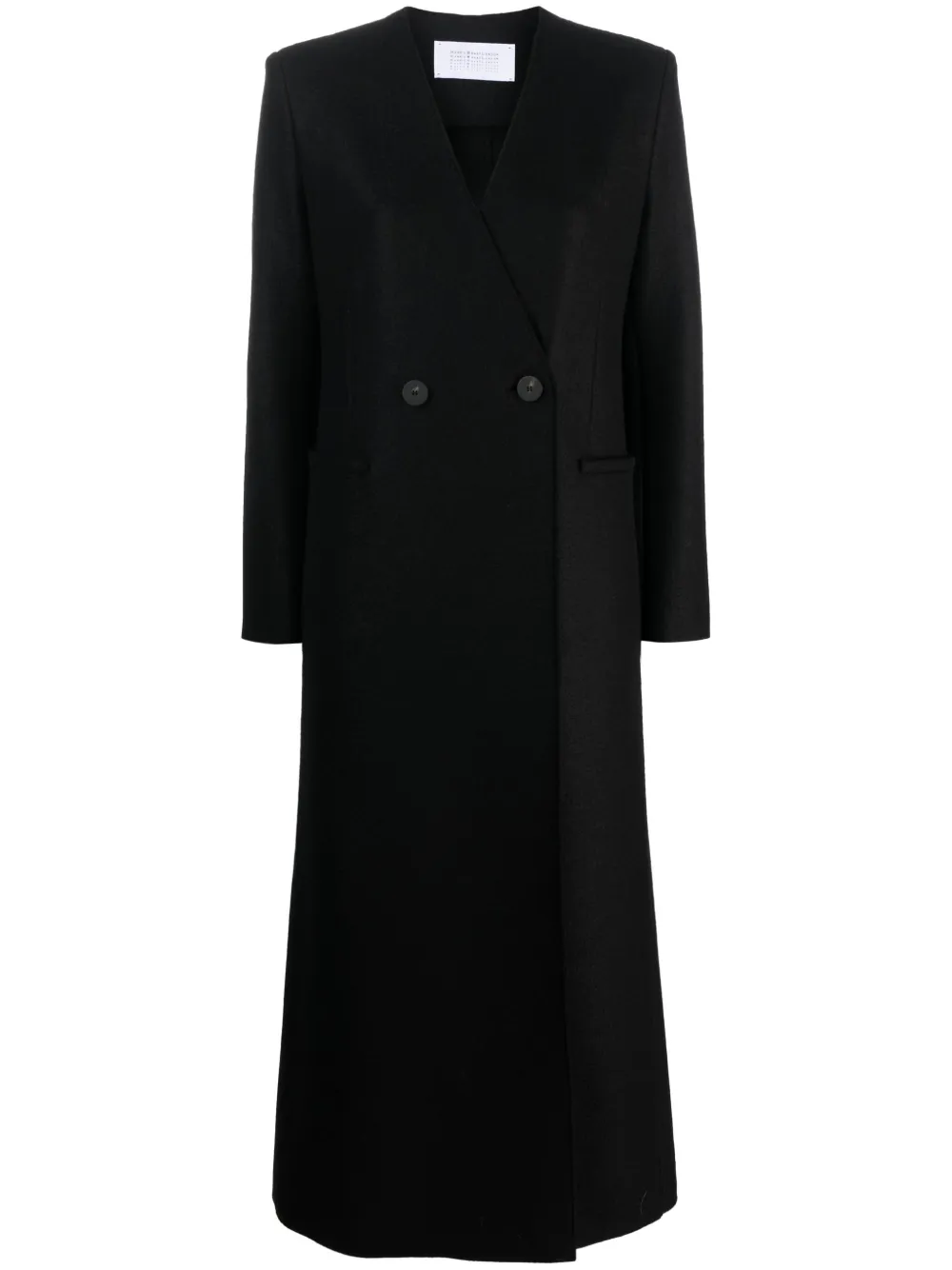 Harris Wharf London double-breasted wool coat | Black | Image 1