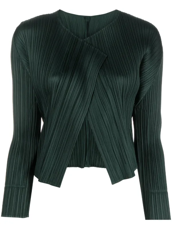 Pleats Please Issey Miyake plissé-effect Cropped Cardigan - Farfetch