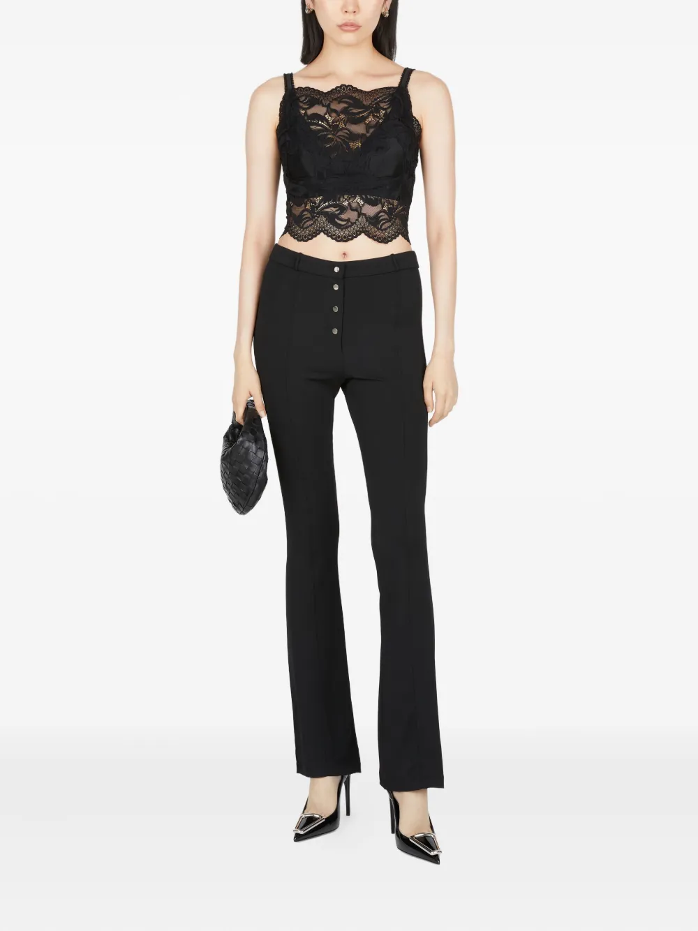 Rabanne Flared broek Zwart
