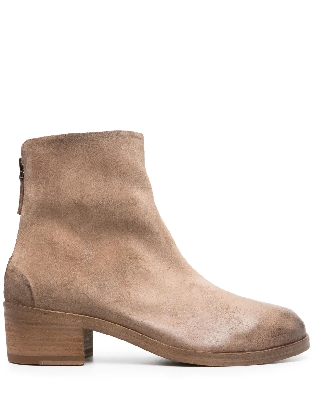 Marsèll 50mm nubuck-leather ankle boots Brown