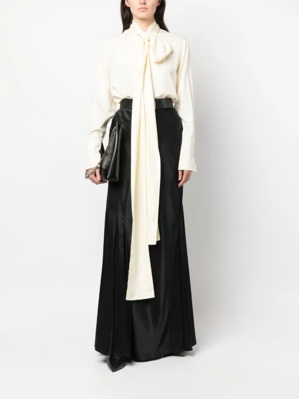 Givenchy ボウタイ シルクブラウス | ニュートラル | FARFETCH JP