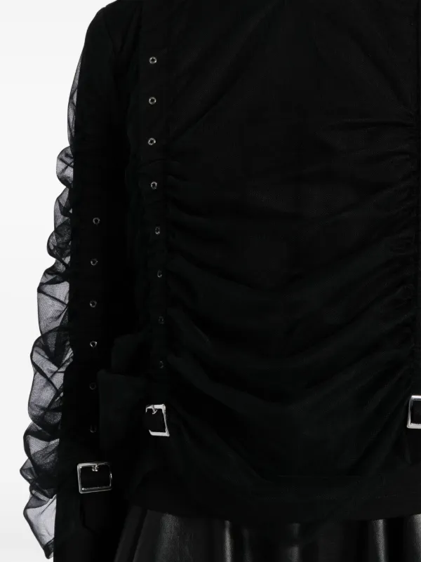 noir keininomiya ブラウス Noir Kei Ninomiya リボンディテール ブラウス | ホワイト