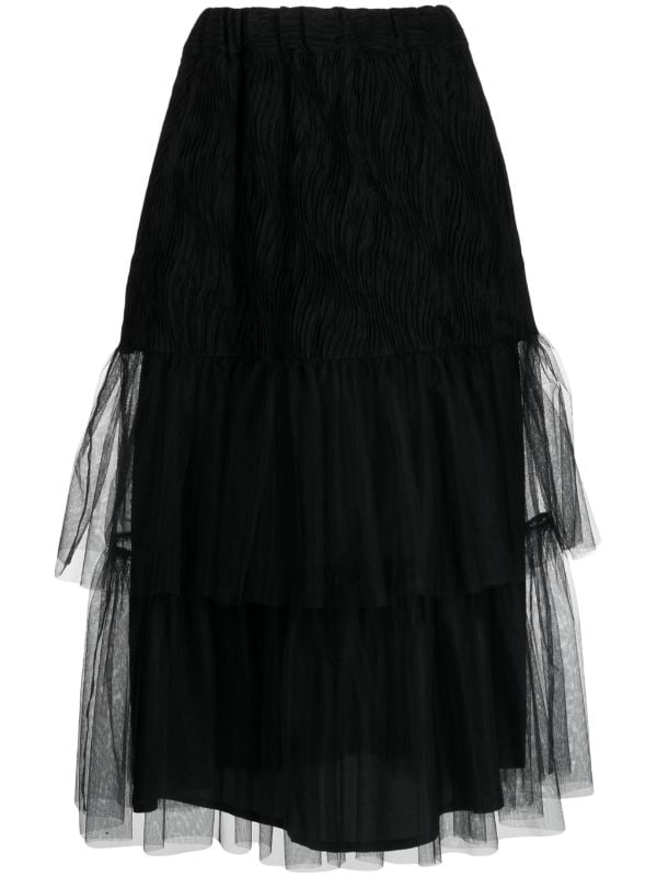 Noir Kei Ninomiya ティアード チュールスカート - Farfetch