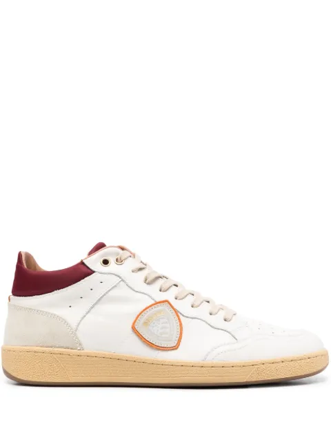 Blauer logo-patch lace-up sneakers