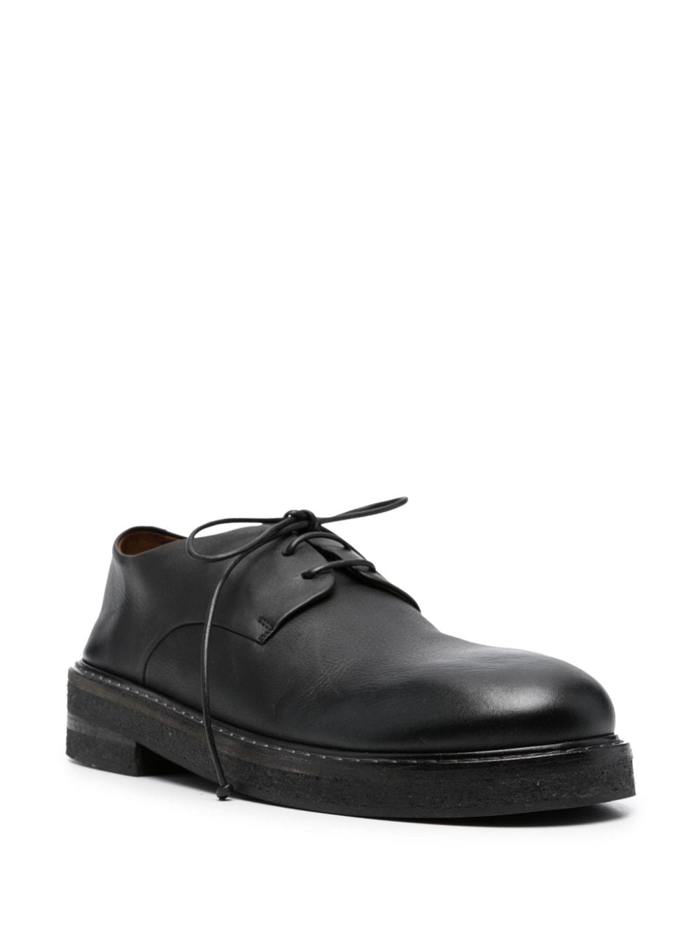 Marsèll round-toe leather oxford shoes - Zwart