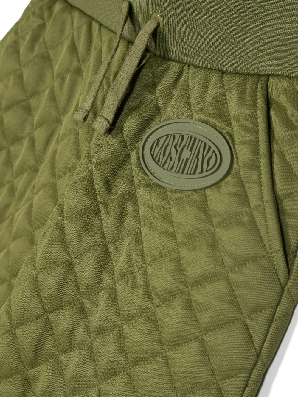  Moschino Kids Matelassé-effect Track Pants - Green 