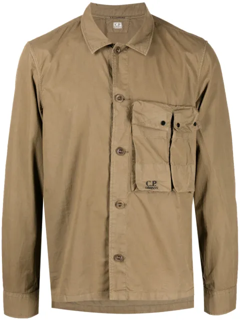 C.P. Company camisa con logo bordado 
