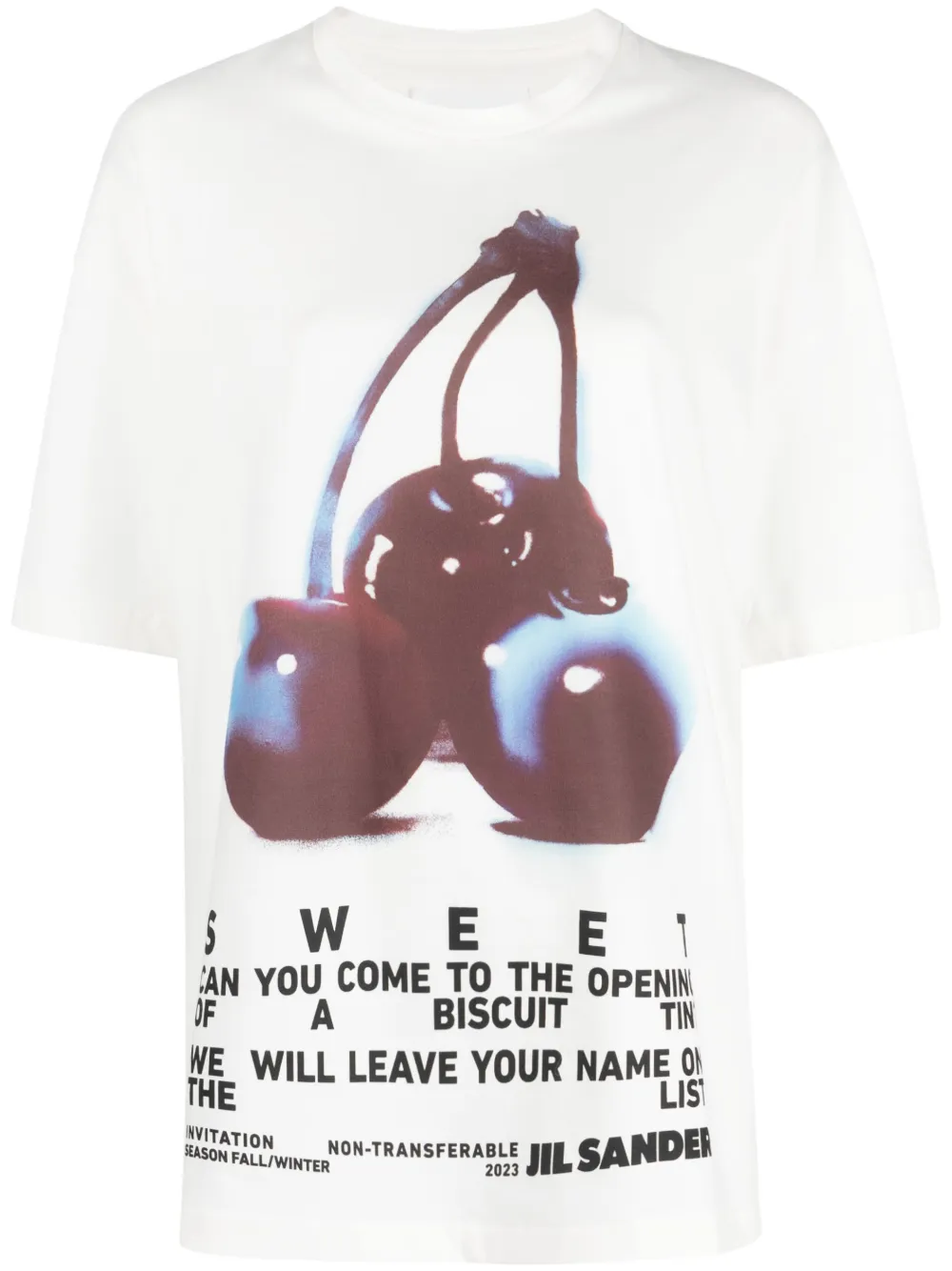 JIL SANDER I STILL BELIEVE IN MAGIC back print Short sleeve T-shirt J22GC0189 white XL