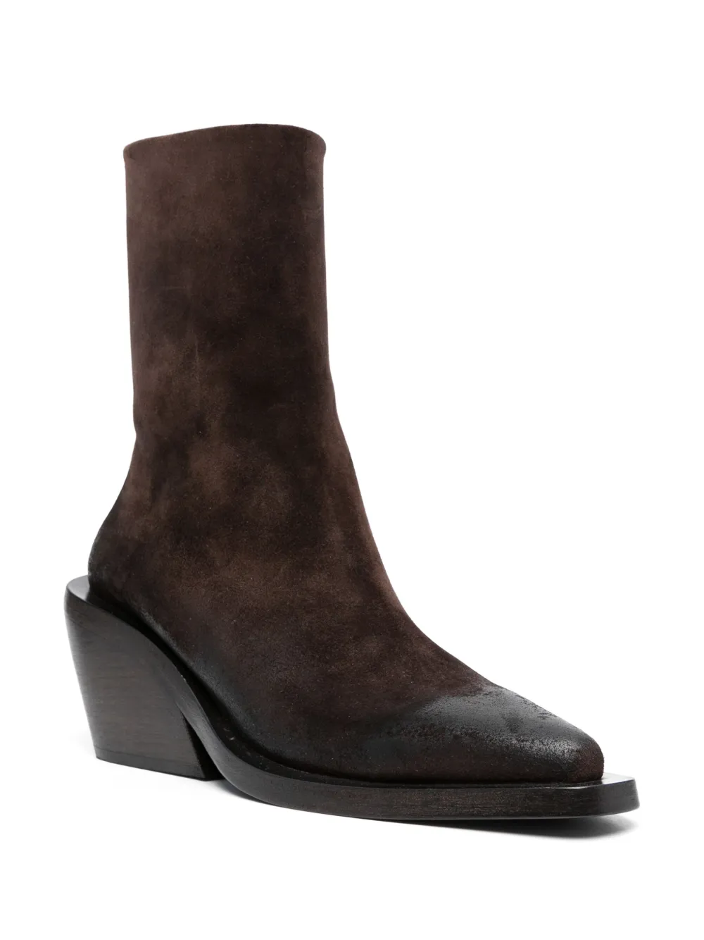 Marsèll Gessetto 30mm pointed-toe ankle boots - Bruin
