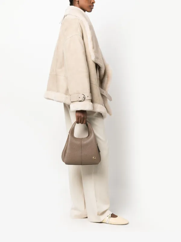 Coach Lana pebbled-leather Tote Bag | Brown | FARFETCH RO