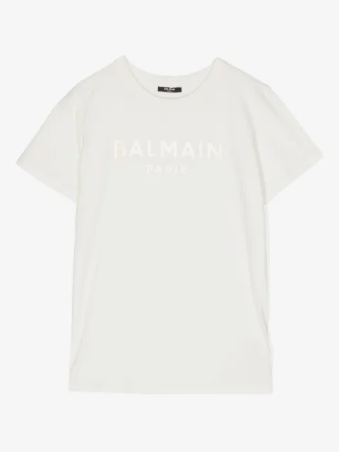 Balmain Kids logo-print cotton T-shirt