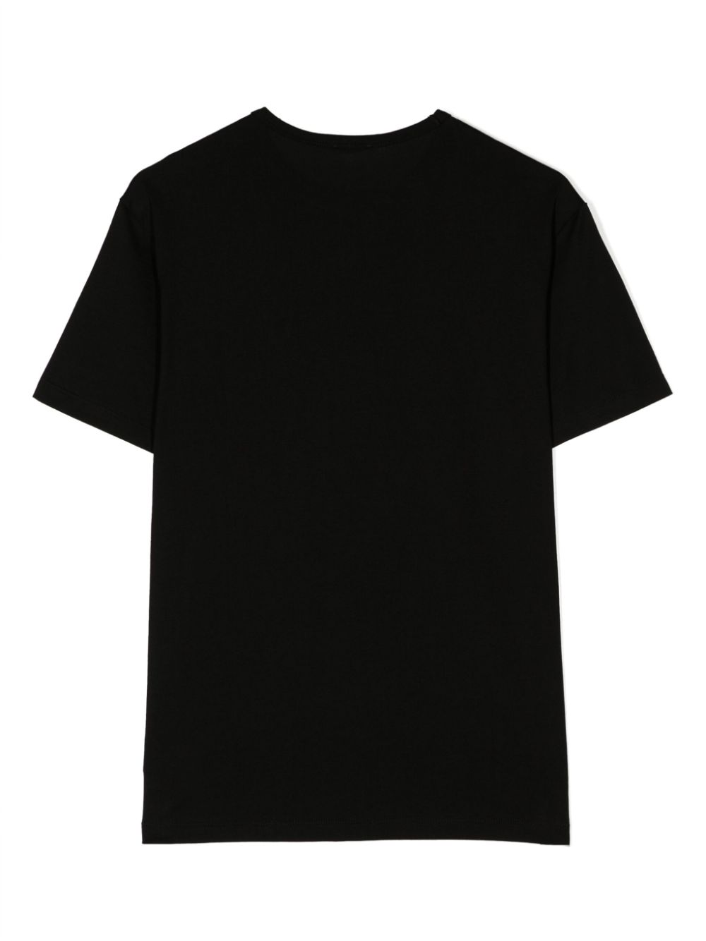 Dolce & Gabbana Kids T-shirt met logoplakkaat - Zwart