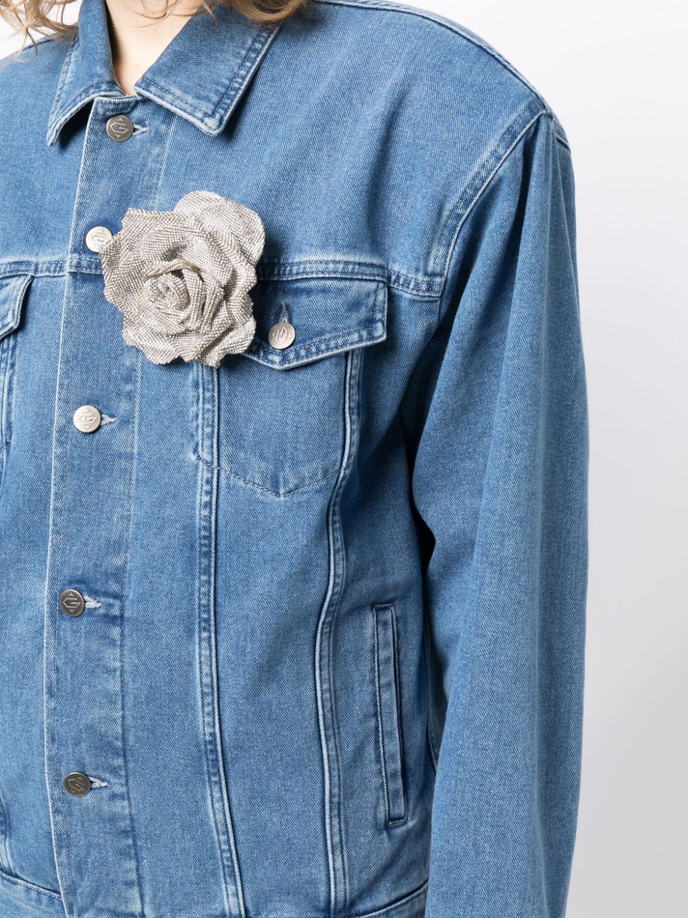 Flower 2024 denim jacket