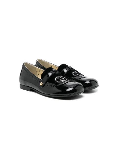 Gucci Kids GG leather loafers