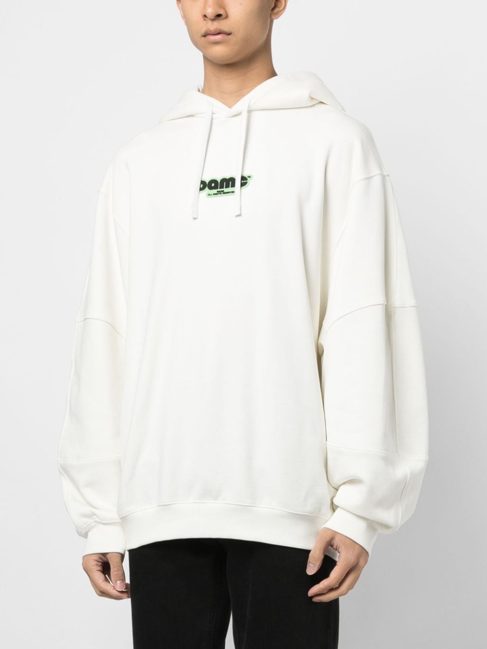 Shop Oamc Nome Cotton Hoodie In White