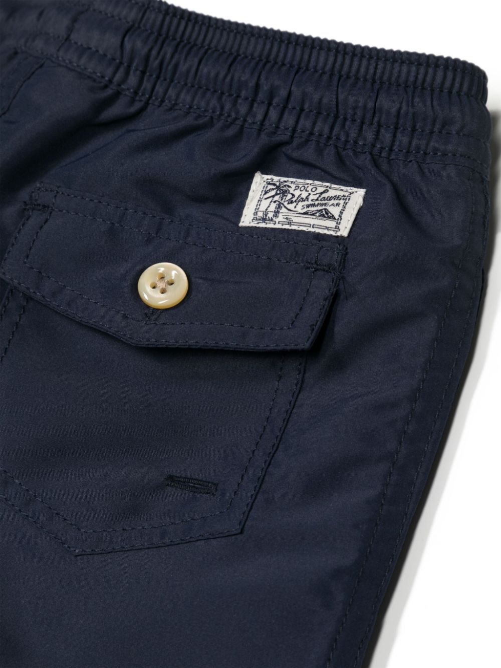 Shop Ralph Lauren Polo Pony Drawstring-waist Swim Shorts In Blue
