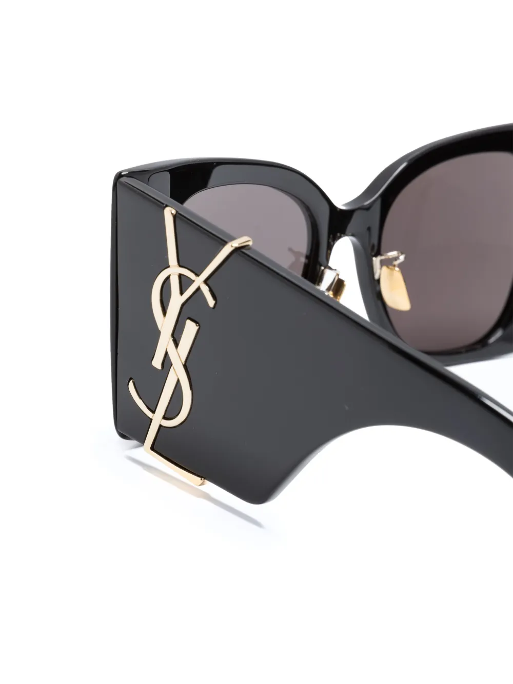 Saint Laurent Sl M119 Blaze Oversize-frame Sunglasses In Black