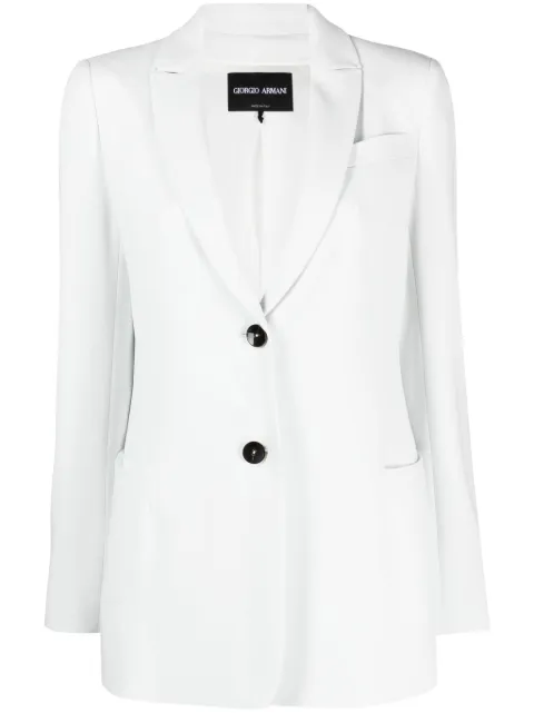 Giorgio Armani shawl-lapels button-fastening blazer 